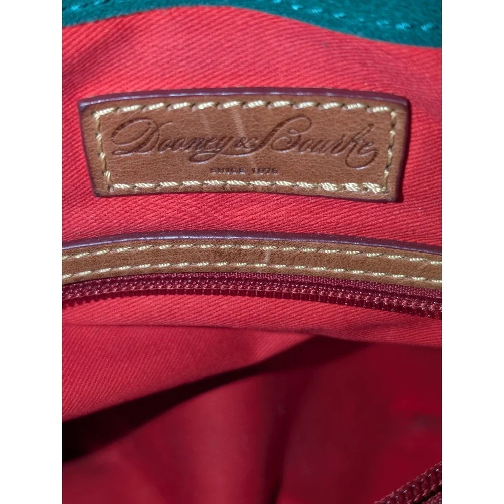 Dooney & Bourke Florentine Leather Dixon Hobo Crossbody Bag‎ BROWN